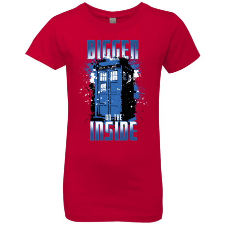 T-Shirts Red / YXS Bigger on the Inside Girls Premium T-Shirt