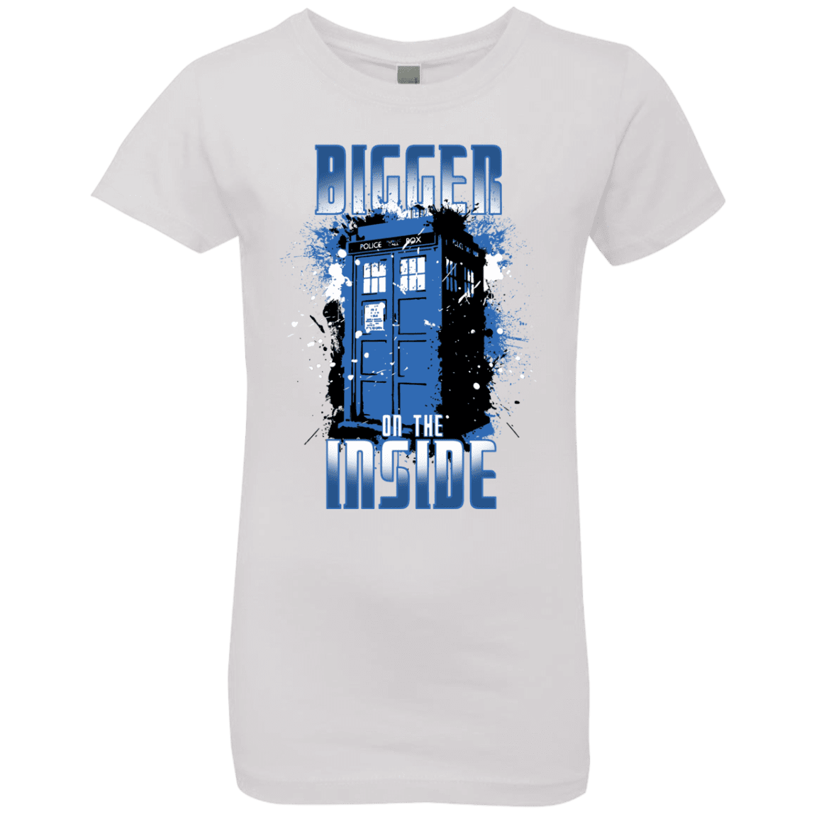 T-Shirts White / YXS Bigger on the Inside Girls Premium T-Shirt