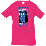 T-Shirts Hot Pink / 6 Months Bigger on the Inside Infant Premium T-Shirt