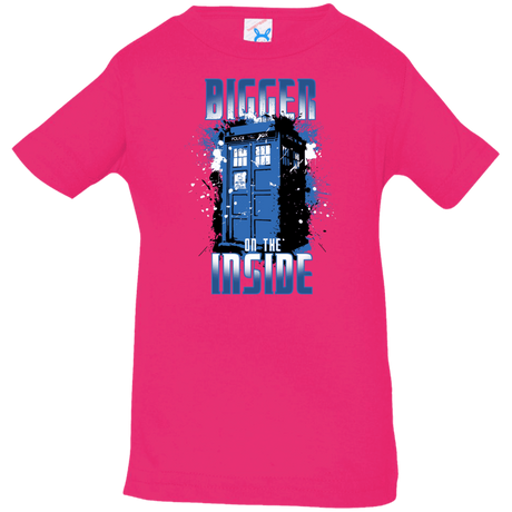 T-Shirts Hot Pink / 6 Months Bigger on the Inside Infant Premium T-Shirt