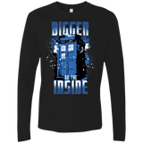 T-Shirts Black / S Bigger on the Inside Men's Premium Long Sleeve