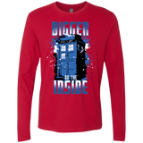 T-Shirts Red / S Bigger on the Inside Men's Premium Long Sleeve