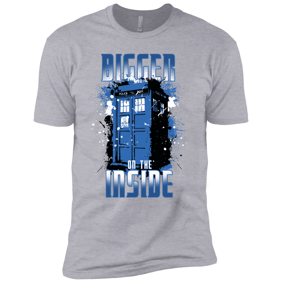 T-Shirts Heather Grey / X-Small Bigger on the Inside Men's Premium T-Shirt