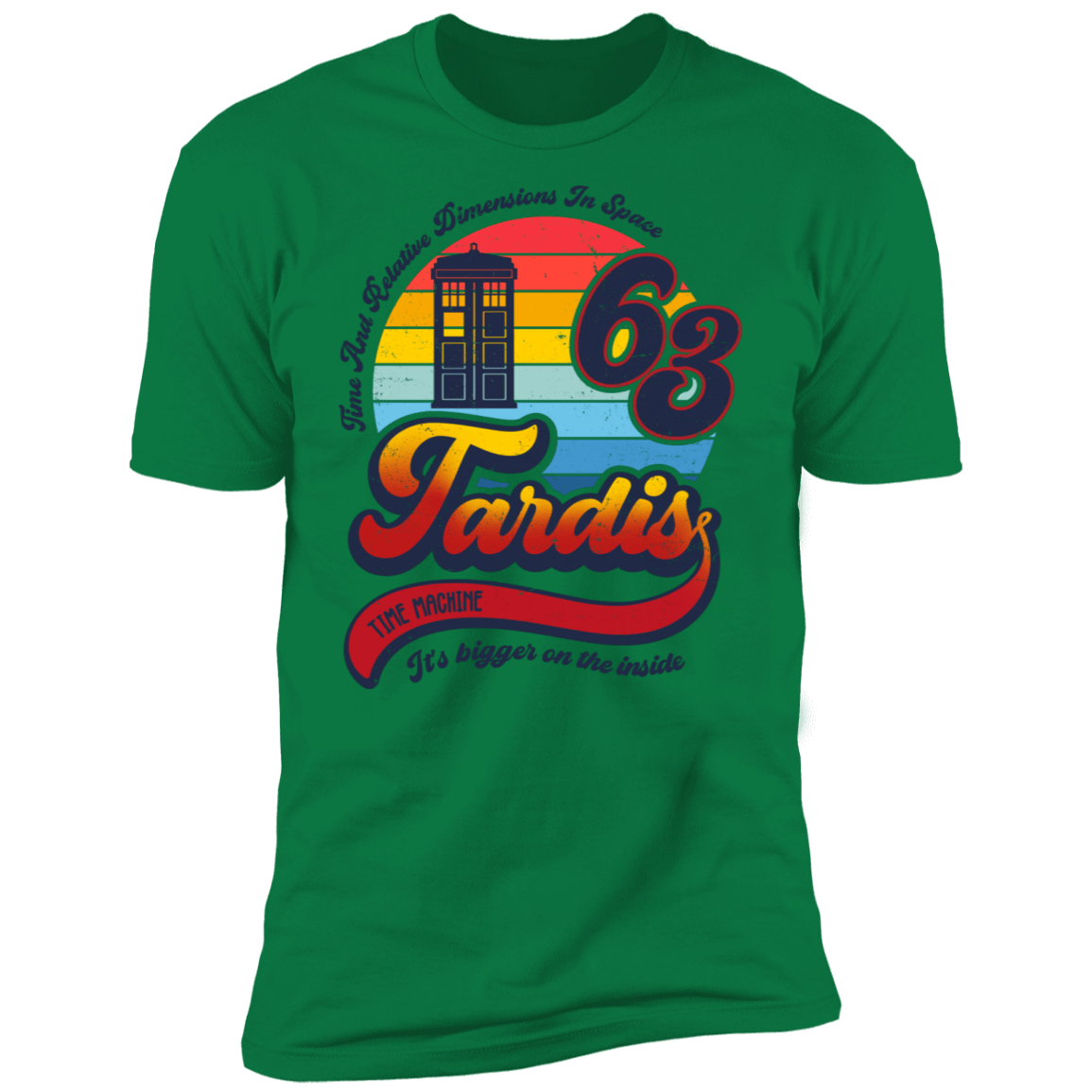 T-Shirts Kelly Green / S Bigger On The Inside Men's Premium T-Shirt