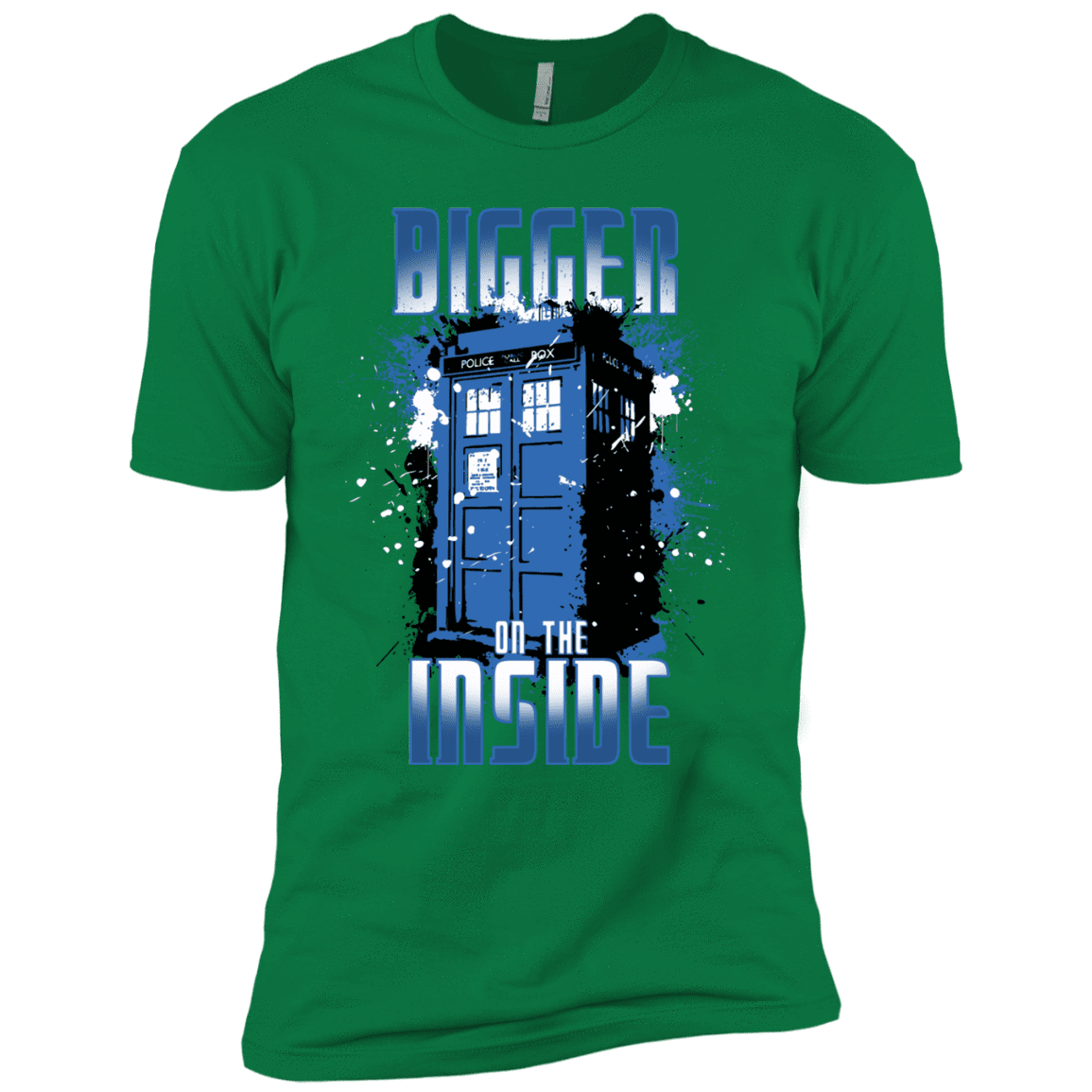 T-Shirts Kelly Green / X-Small Bigger on the Inside Men's Premium T-Shirt