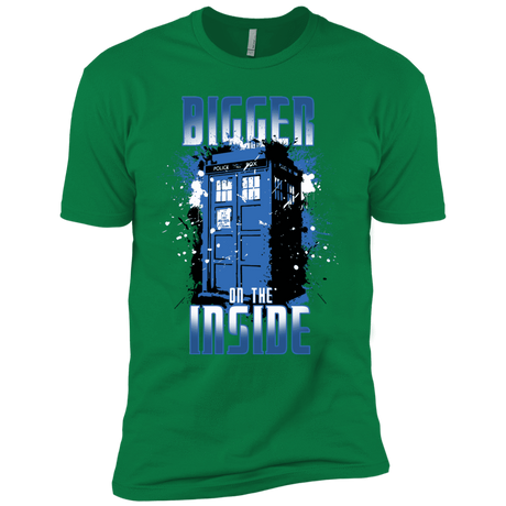 T-Shirts Kelly Green / X-Small Bigger on the Inside Men's Premium T-Shirt