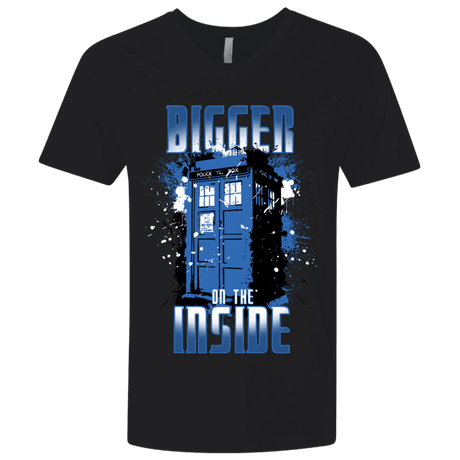 T-Shirts Black / X-Small Bigger on the Inside Men's Premium V-Neck