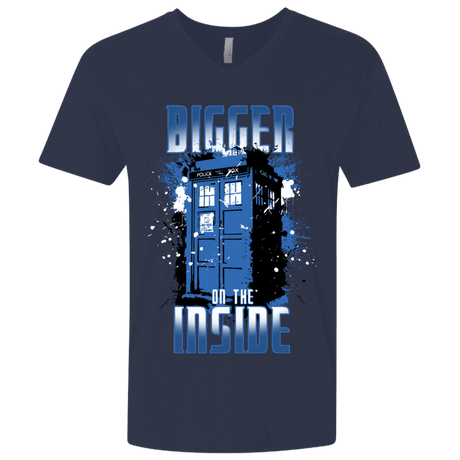 T-Shirts Midnight Navy / X-Small Bigger on the Inside Men's Premium V-Neck