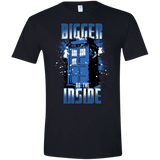 T-Shirts Black / X-Small Bigger on the Inside Men's Semi-Fitted Softstyle