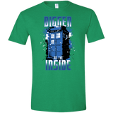 T-Shirts Heather Irish Green / S Bigger on the Inside Men's Semi-Fitted Softstyle