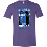 T-Shirts Heather Purple / S Bigger on the Inside Men's Semi-Fitted Softstyle