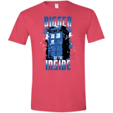 T-Shirts Heather Red / S Bigger on the Inside Men's Semi-Fitted Softstyle