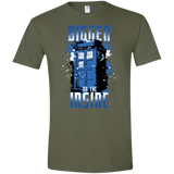 T-Shirts Military Green / S Bigger on the Inside Men's Semi-Fitted Softstyle