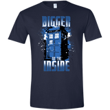 T-Shirts Navy / X-Small Bigger on the Inside Men's Semi-Fitted Softstyle