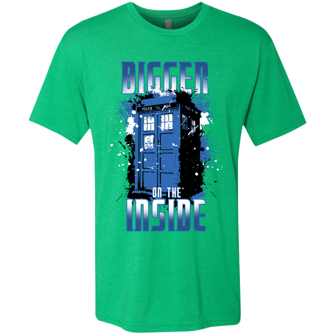 T-Shirts Envy / S Bigger on the Inside Men's Triblend T-Shirt