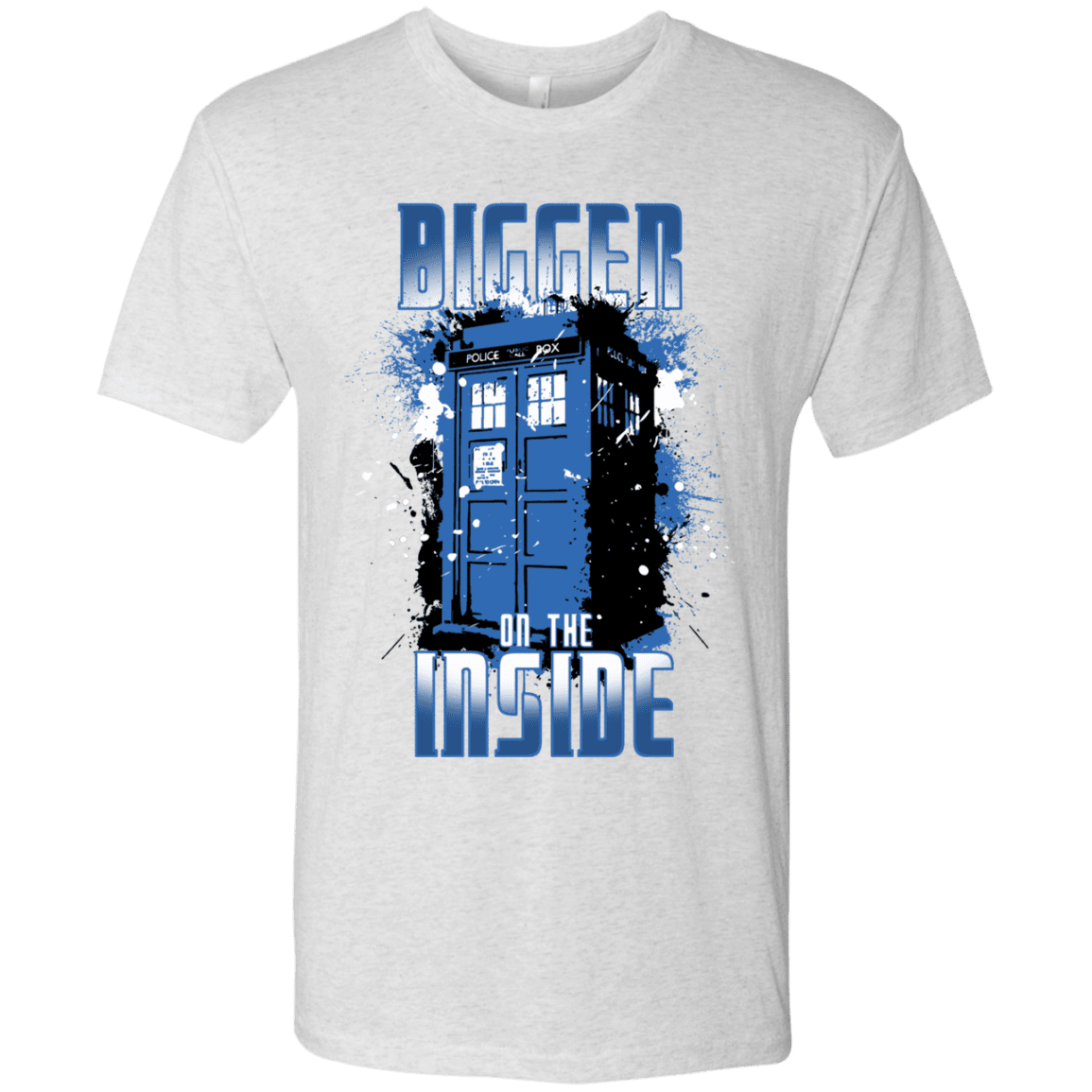 T-Shirts Heather White / S Bigger on the Inside Men's Triblend T-Shirt