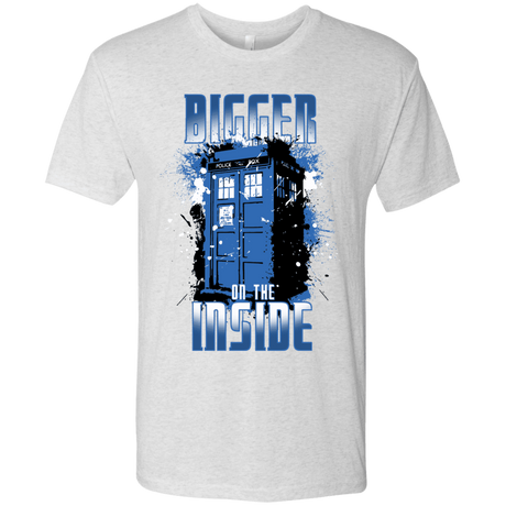 T-Shirts Heather White / S Bigger on the Inside Men's Triblend T-Shirt