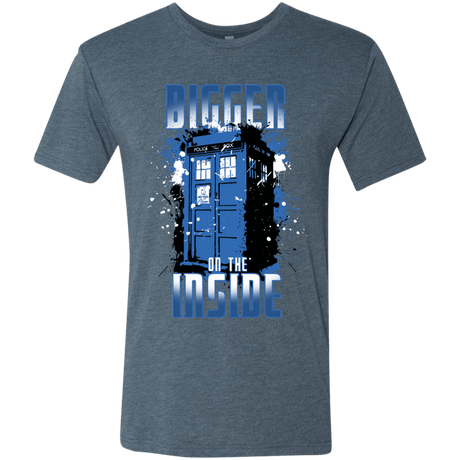 T-Shirts Indigo / S Bigger on the Inside Men's Triblend T-Shirt