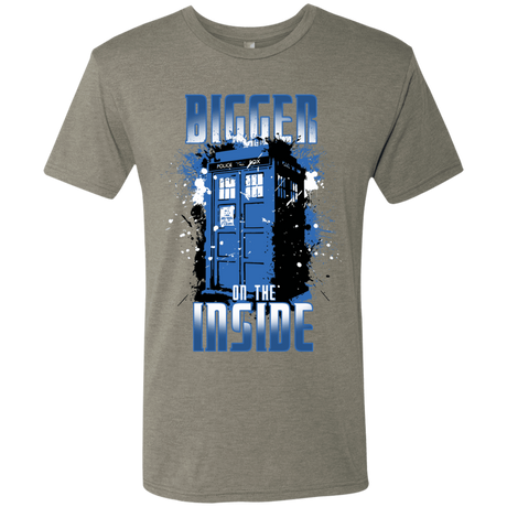 T-Shirts Venetian Grey / S Bigger on the Inside Men's Triblend T-Shirt