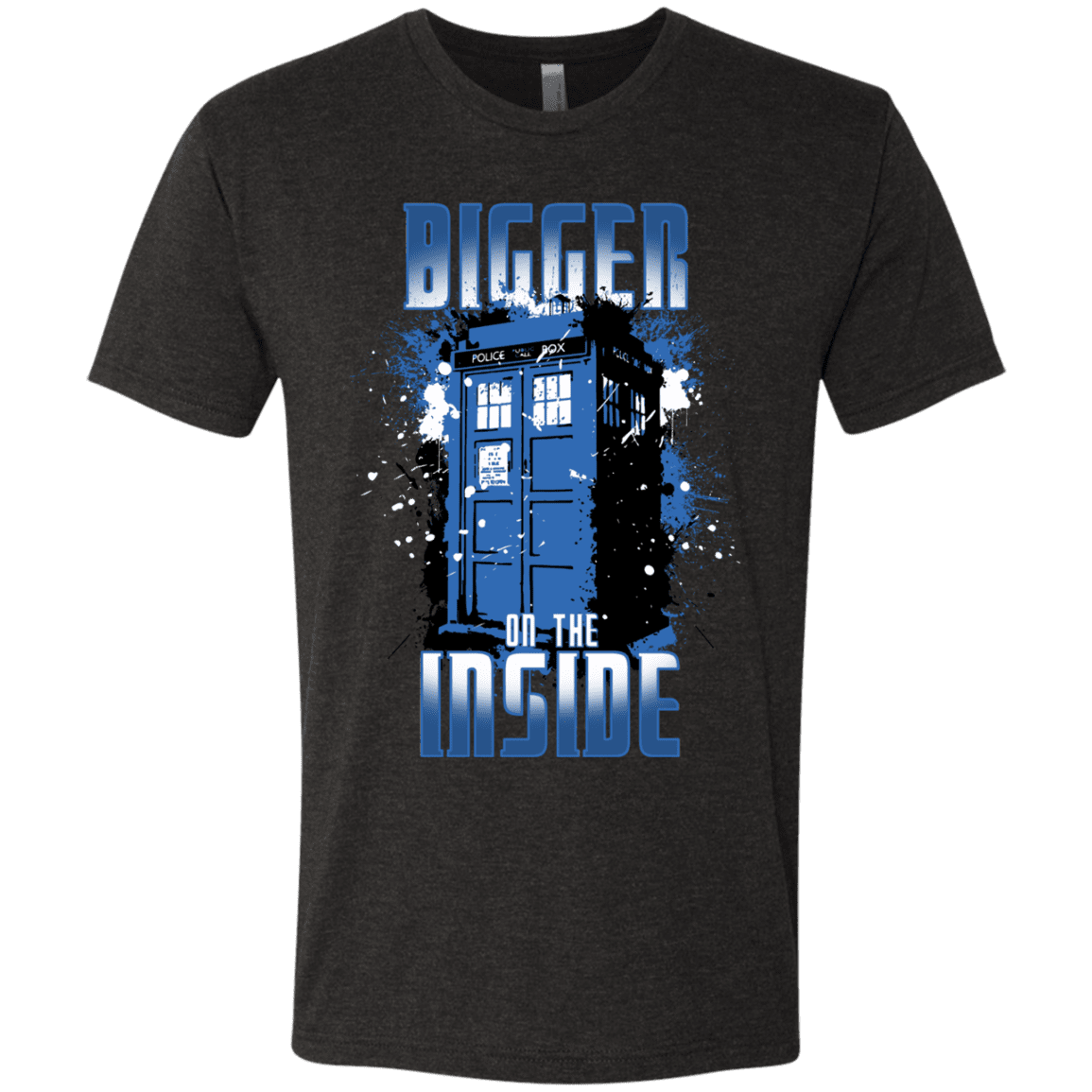 T-Shirts Vintage Black / S Bigger on the Inside Men's Triblend T-Shirt