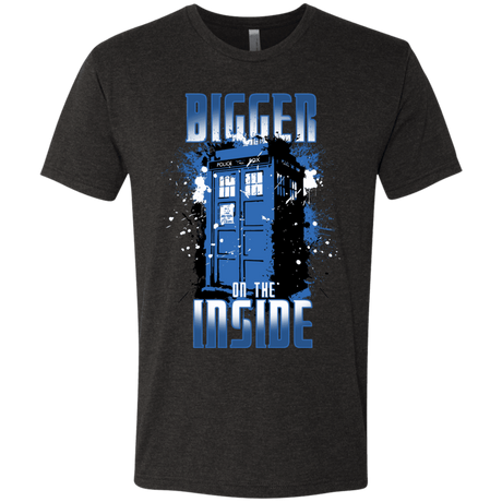 T-Shirts Vintage Black / S Bigger on the Inside Men's Triblend T-Shirt