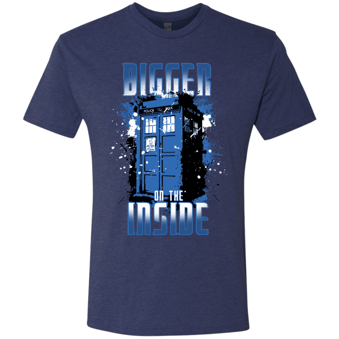 T-Shirts Vintage Navy / S Bigger on the Inside Men's Triblend T-Shirt