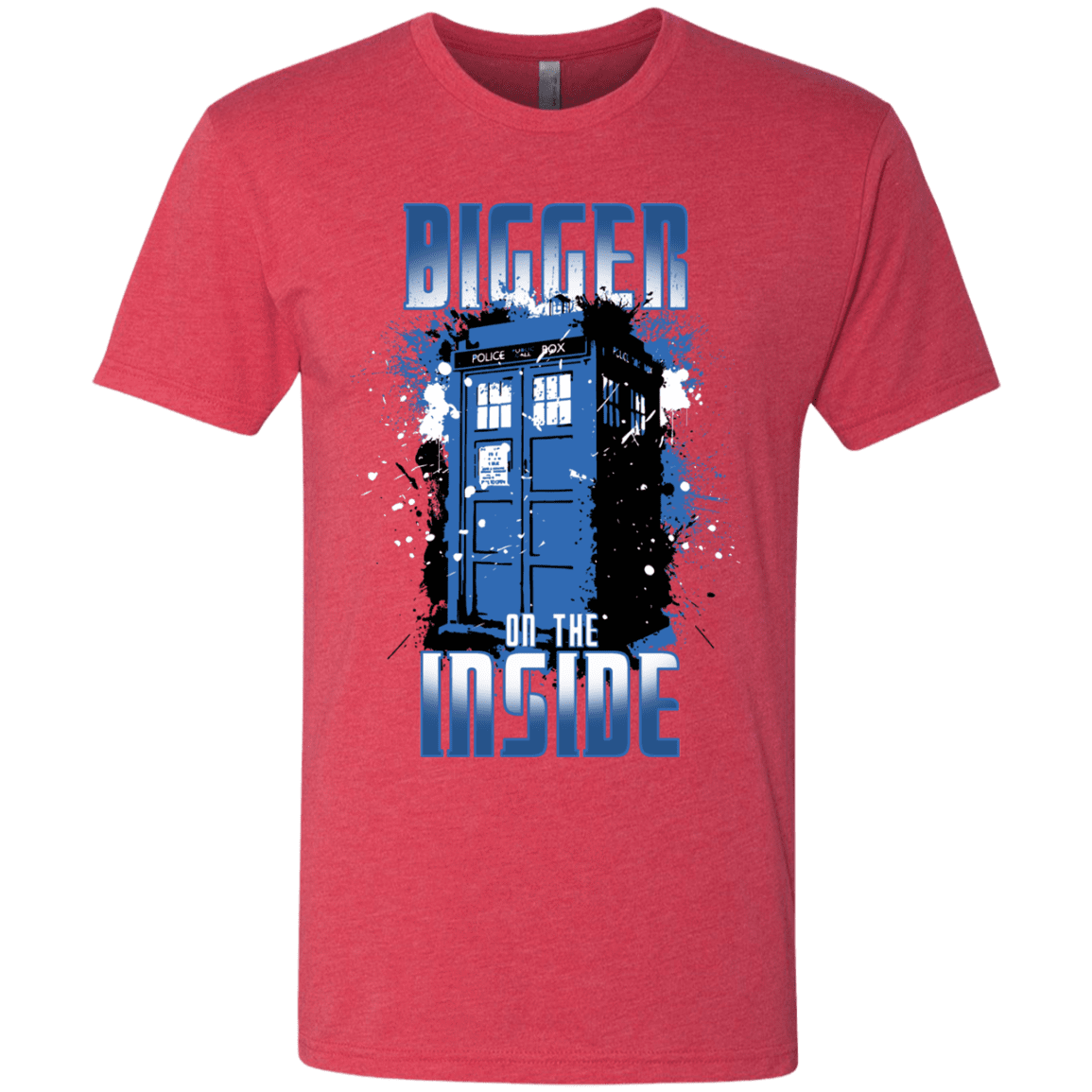 T-Shirts Vintage Red / S Bigger on the Inside Men's Triblend T-Shirt
