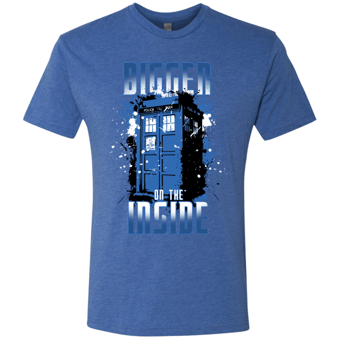T-Shirts Vintage Royal / S Bigger on the Inside Men's Triblend T-Shirt