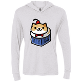 T-Shirts Heather White / X-Small Bigger On The Inside Triblend Long Sleeve Hoodie Tee