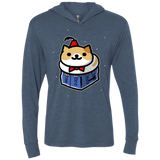 T-Shirts Indigo / X-Small Bigger On The Inside Triblend Long Sleeve Hoodie Tee