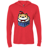 T-Shirts Vintage Red / X-Small Bigger On The Inside Triblend Long Sleeve Hoodie Tee