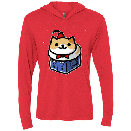 T-Shirts Vintage Red / X-Small Bigger On The Inside Triblend Long Sleeve Hoodie Tee