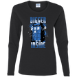 T-Shirts Black / S Bigger on the Inside Women's Long Sleeve T-Shirt