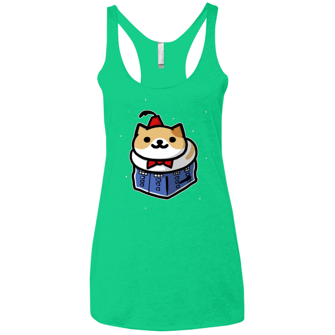 T-Shirts Envy / X-Small Bigger On The Inside Women's Triblend Racerback Tank