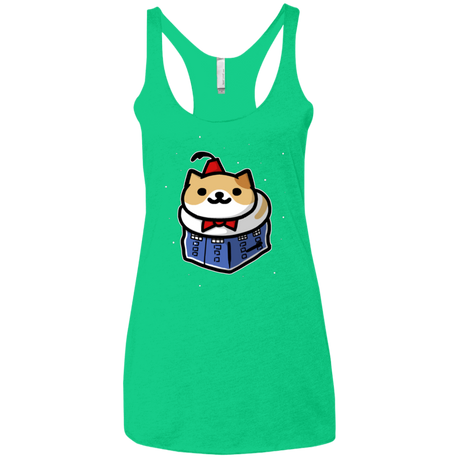T-Shirts Envy / X-Small Bigger On The Inside Women's Triblend Racerback Tank