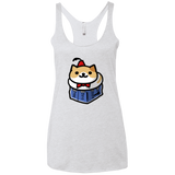 T-Shirts Heather White / X-Small Bigger On The Inside Women's Triblend Racerback Tank