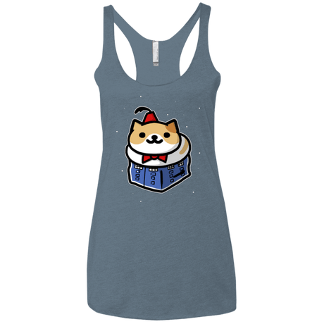 T-Shirts Indigo / X-Small Bigger On The Inside Women's Triblend Racerback Tank