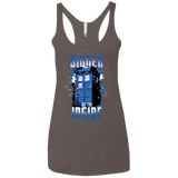T-Shirts Macchiato / X-Small Bigger on the Inside Women's Triblend Racerback Tank