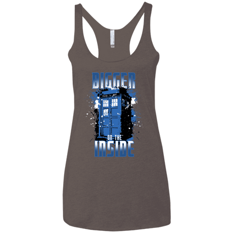T-Shirts Macchiato / X-Small Bigger on the Inside Women's Triblend Racerback Tank