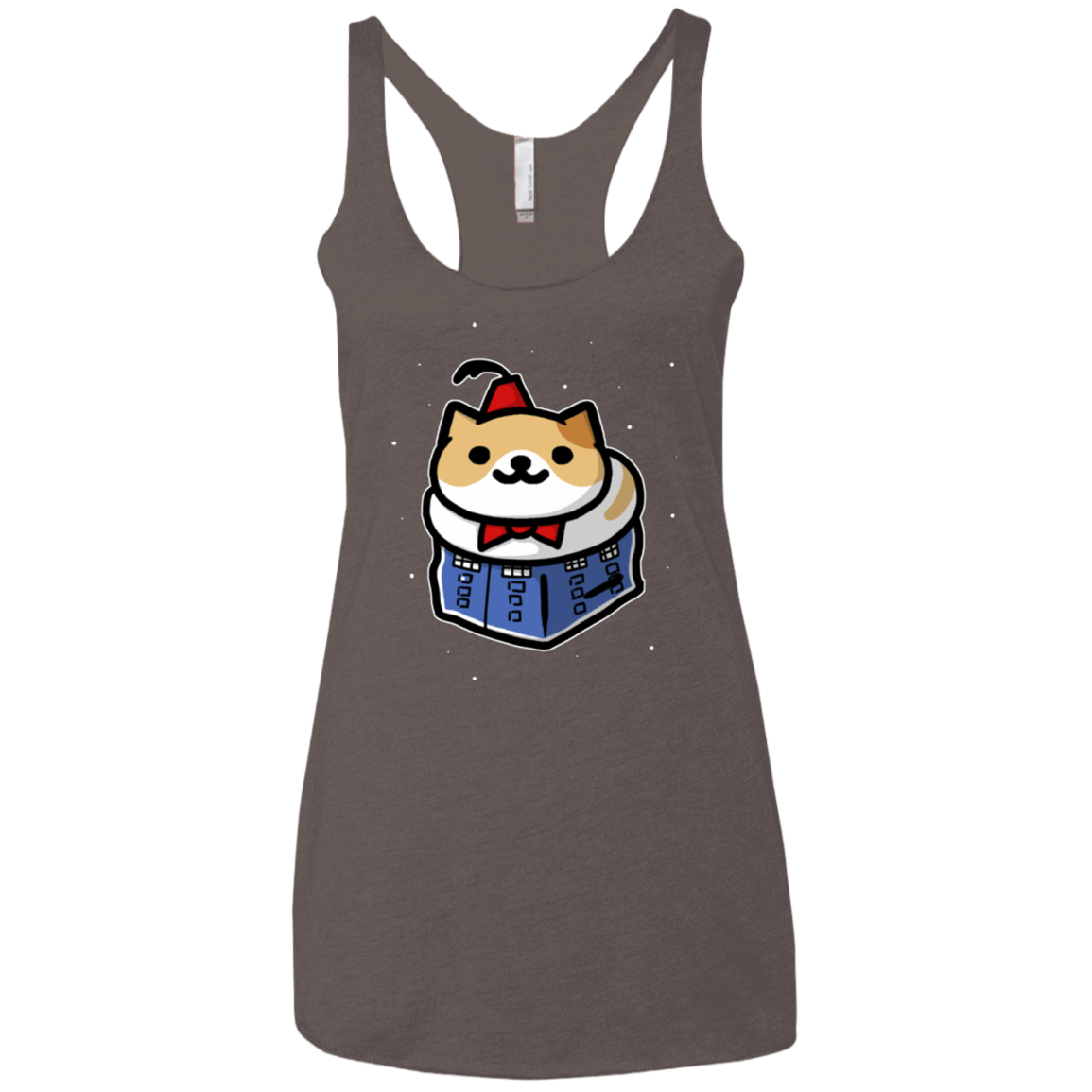 T-Shirts Macchiato / X-Small Bigger On The Inside Women's Triblend Racerback Tank
