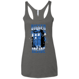 T-Shirts Premium Heather / X-Small Bigger on the Inside Women's Triblend Racerback Tank