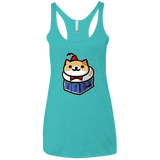 T-Shirts Tahiti Blue / X-Small Bigger On The Inside Women's Triblend Racerback Tank