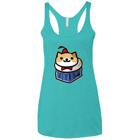 T-Shirts Tahiti Blue / X-Small Bigger On The Inside Women's Triblend Racerback Tank