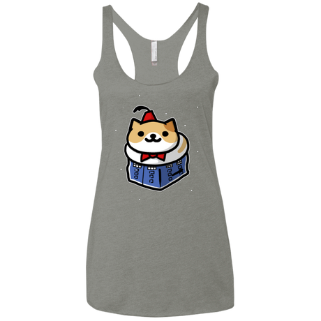 T-Shirts Venetian Grey / X-Small Bigger On The Inside Women's Triblend Racerback Tank