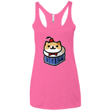 T-Shirts Vintage Pink / X-Small Bigger On The Inside Women's Triblend Racerback Tank