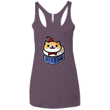 T-Shirts Vintage Purple / X-Small Bigger On The Inside Women's Triblend Racerback Tank