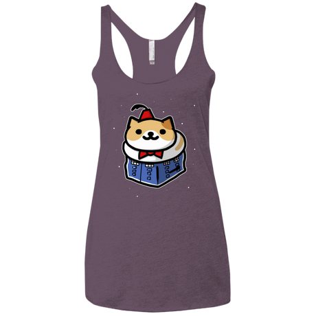 T-Shirts Vintage Purple / X-Small Bigger On The Inside Women's Triblend Racerback Tank