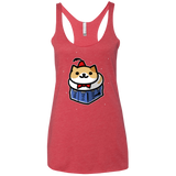 T-Shirts Vintage Red / X-Small Bigger On The Inside Women's Triblend Racerback Tank