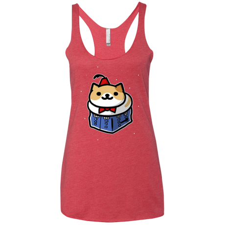 T-Shirts Vintage Red / X-Small Bigger On The Inside Women's Triblend Racerback Tank