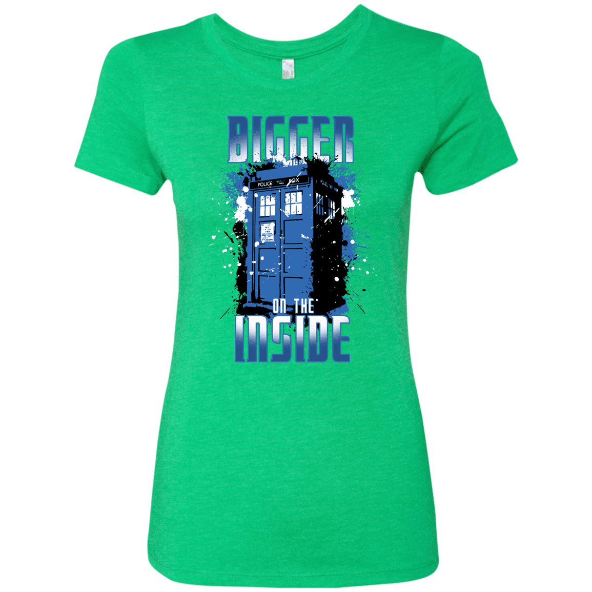 T-Shirts Envy / S Bigger on the Inside Women's Triblend T-Shirt